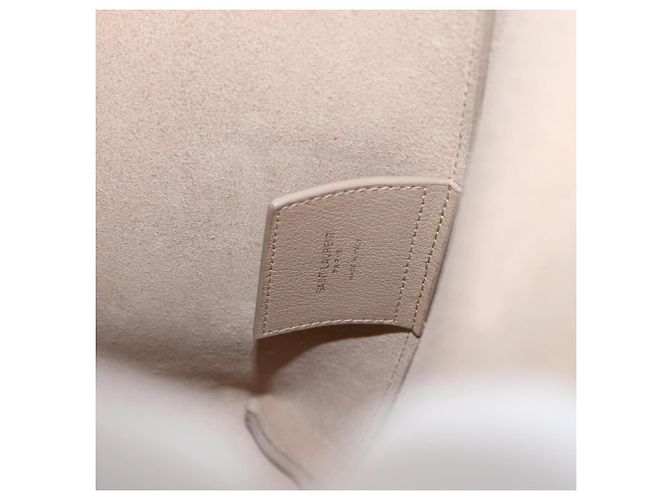 Saint Laurent Tote Bag aus Leder 2 in 1 beige gold Auth BA10070 Golden - Ansicht 19