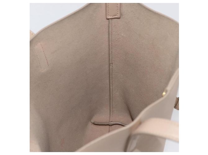 Saint Laurent Tote Bag aus Leder 2 in 1 beige gold Auth BA10070 Golden - Ansicht 21