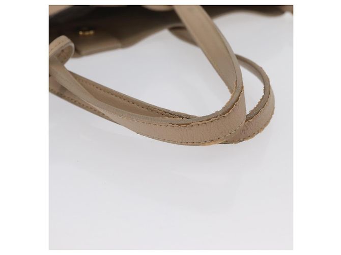 Saint Laurent Tote Bag aus Leder 2 in 1 beige gold Auth BA10070 Golden - Ansicht 7