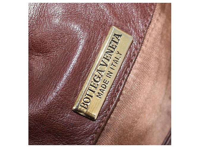 Borsa a Spalla in Pelle Marrone Auth bs33558 di BOTTEGA VENETA - vista 11