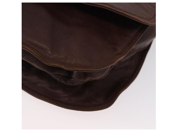Borsa a Spalla in Pelle Marrone Auth bs33558 di BOTTEGA VENETA - vista 14
