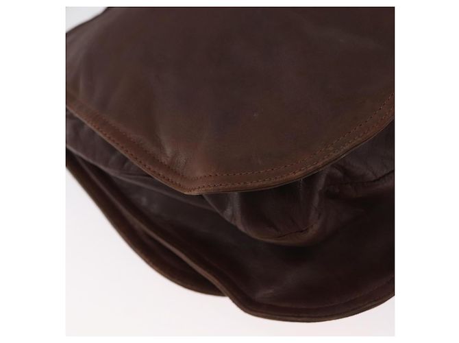 Borsa a Spalla in Pelle Marrone Auth bs33558 di BOTTEGA VENETA - vista 15