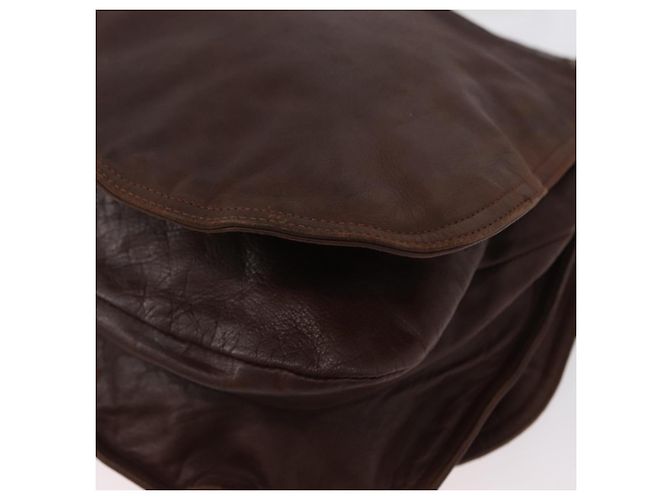 Borsa a Spalla in Pelle Marrone Auth bs33558 di BOTTEGA VENETA - vista 16