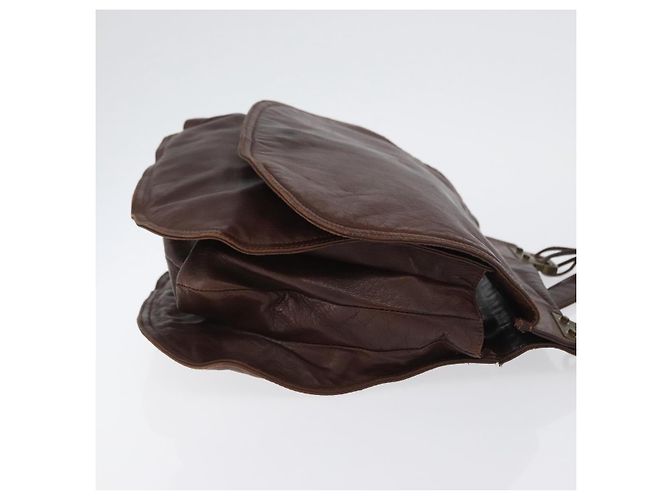 Borsa a Spalla in Pelle Marrone Auth bs33558 di BOTTEGA VENETA - vista 3