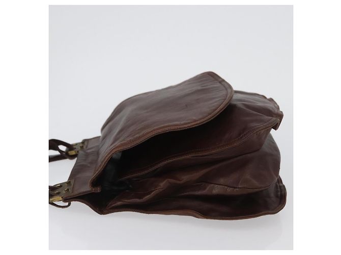 Borsa a Spalla in Pelle Marrone Auth bs33558 di BOTTEGA VENETA - vista 4