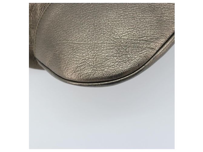 Borsa a mano in pelle Gancini Salvatore Ferragamo oro Auth LNZ099 - vista 16