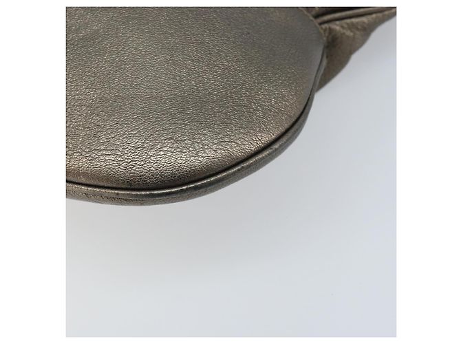 Borsa a mano in pelle Gancini Salvatore Ferragamo oro Auth LNZ099 - vista 9