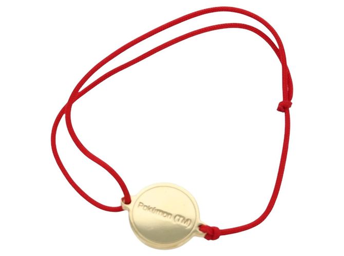 Bracciale in metallo FENDI x FRGMT x POKMON tono oro Auth 166945SM - vista 6