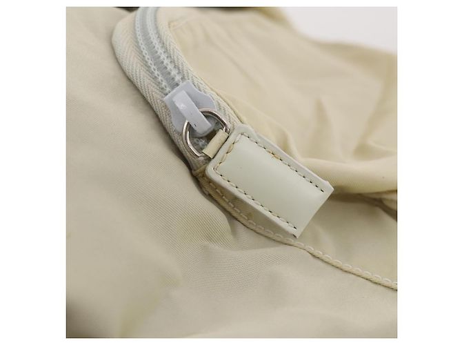 PRADA Backpack Nylon Beige Silver Auth bs33075 Silvery - view 27