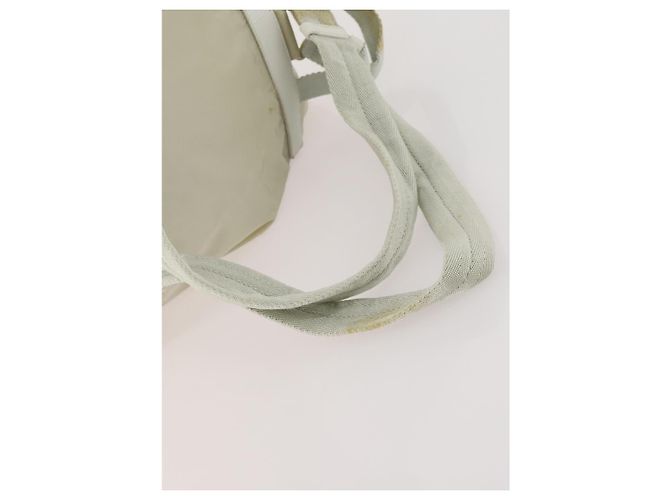 PRADA Backpack Nylon Beige Silver Auth bs33075 Silvery - view 8