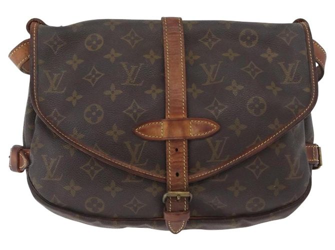LOUIS VUITTON Borsa a Spalla Monogram Saumur 30 M42256 LV Auth LNZ272 Monogramma - vista 13