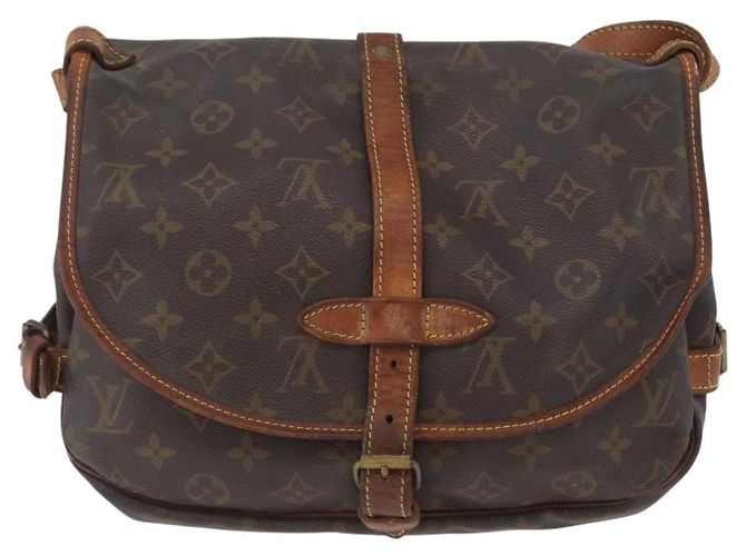 LOUIS VUITTON Borsa a Spalla Monogram Saumur 30 M42256 LV Auth LNZ272 Monogramma - vista 2