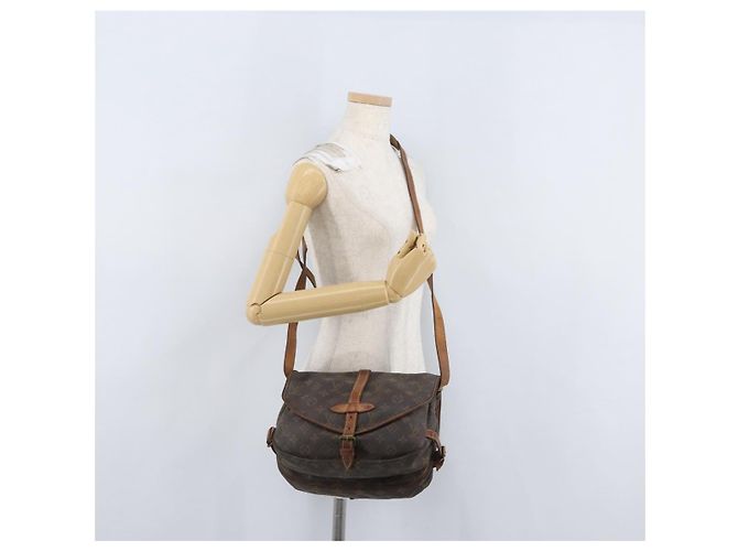 LOUIS VUITTON Borsa a Spalla Monogram Saumur 30 M42256 LV Auth LNZ272 Monogramma - vista 27