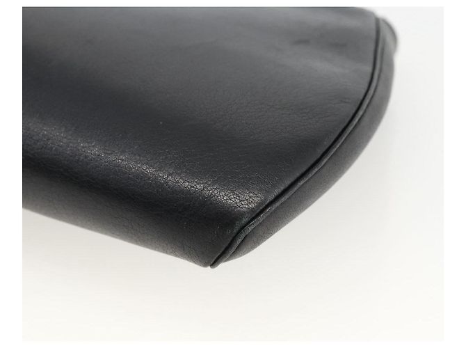Borsa Clutch in Pelle Cartier Nera Oro Auth bs33557 Nero D'oro - vista 15