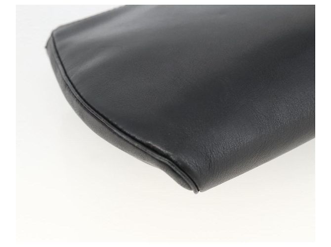 Borsa Clutch in Pelle Cartier Nera Oro Auth bs33557 Nero D'oro - vista 16
