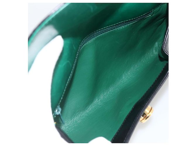 Borsa Clutch in Pelle Cartier Nera Oro Auth bs33557 Nero D'oro - vista 9