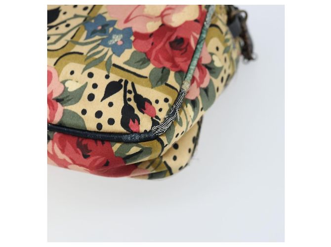 Borsa a Spalla con Catena Christian Dior Satin Beige Auth 168326A - vista 16