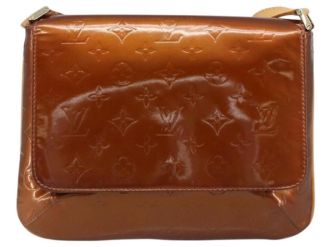 LOUIS VUITTON Borsa Thompson Street Monogram Vernis Bronzo M91124 LV Auth LNZ063 - vista 13