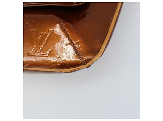 LOUIS VUITTON Borsa Thompson Street Monogram Vernis Bronzo M91124 LV Auth LNZ063 - vista 14