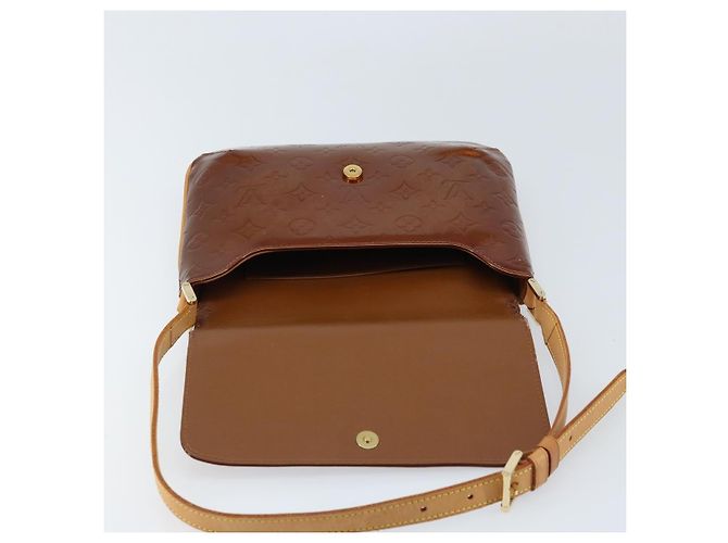 LOUIS VUITTON Borsa Thompson Street Monogram Vernis Bronzo M91124 LV Auth LNZ063 - vista 18