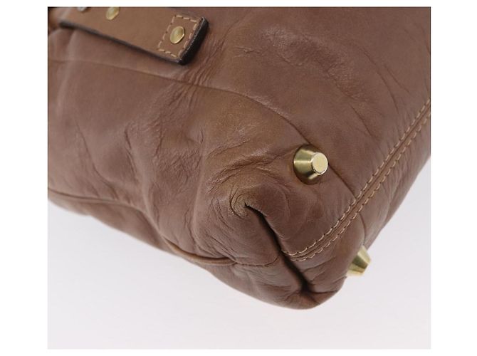 Chloé Borsa a mano Chloe Victoria in pelle 2 in 1 marrone oro Auth BA10608 D'oro - vista 16