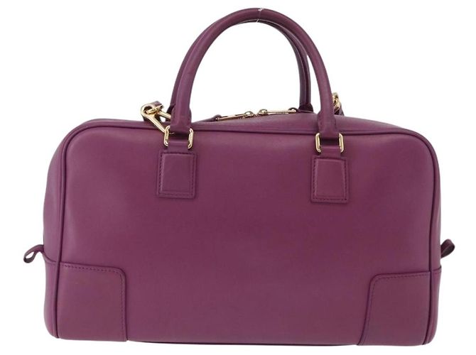 LOEWE Anagram Studio Ghibli Americana 28 Borsa in Pelle 2way Viola Auth 172539SM D'oro Porpora - vista 2