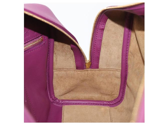 LOEWE Anagram Studio Ghibli Americana 28 Borsa in Pelle 2way Viola Auth 172539SM D'oro Porpora - vista 24