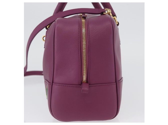 LOEWE Anagram Studio Ghibli Americana 28 Borsa in Pelle 2way Viola Auth 172539SM D'oro Porpora - vista 3