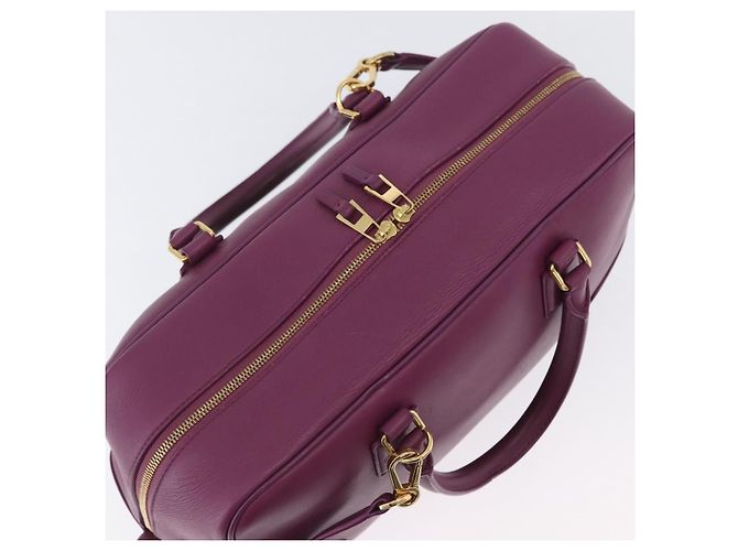 LOEWE Anagram Studio Ghibli Americana 28 Borsa in Pelle 2way Viola Auth 172539SM D'oro Porpora - vista 6