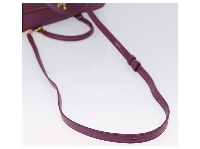 LOEWE Anagram Studio Ghibli Americana 28 Borsa in Pelle 2way Viola Auth 172539SM D'oro Porpora - vista 8