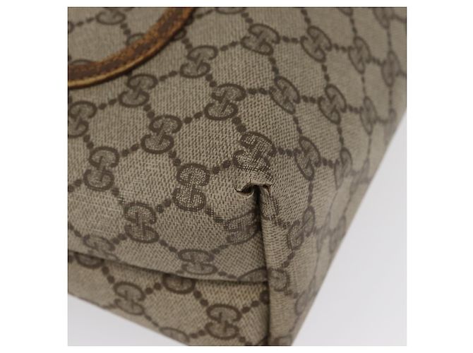 Borsa tote Gucci GG Supreme Web Sherry Line in PVC beige e rosso 39 02 003 Auth ki6528 - vista 9