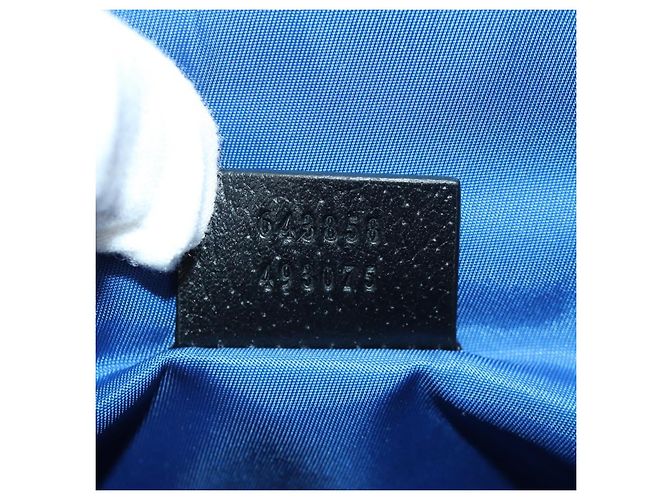 Borsa a Spalla GG Canvas Gucci Blu 643858 Auth LNZ169M - vista 11