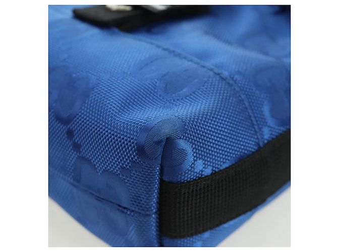 Borsa a Spalla GG Canvas Gucci Blu 643858 Auth LNZ169M - vista 15