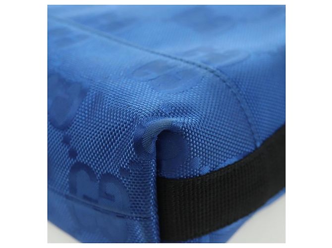 Borsa a Spalla GG Canvas Gucci Blu 643858 Auth LNZ169M - vista 17