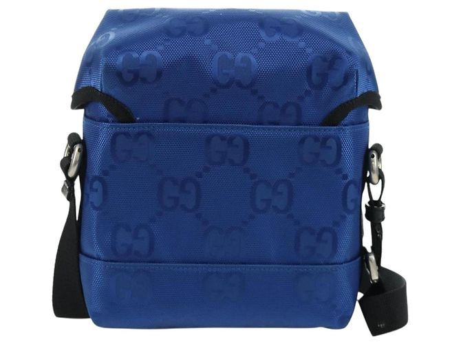 Borsa a Spalla GG Canvas Gucci Blu 643858 Auth LNZ169M - vista 2