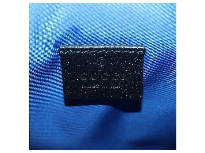 Borsa a Spalla GG Canvas Gucci Blu 643858 Auth LNZ169M - vista 21