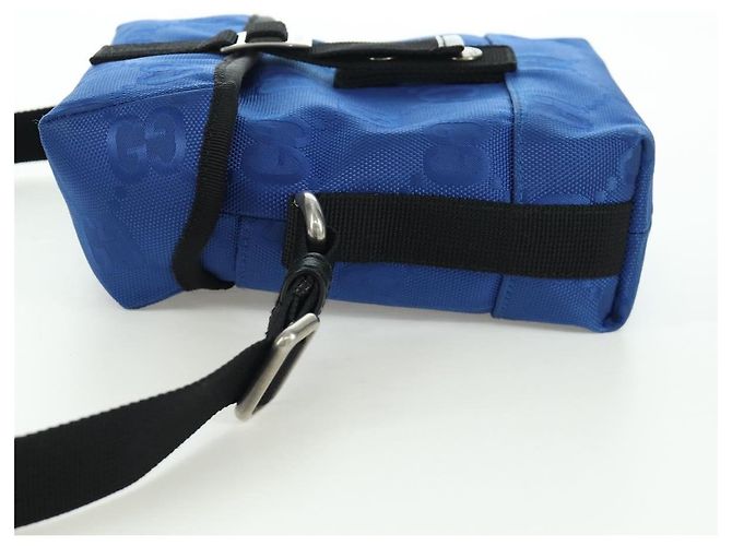 Borsa a Spalla GG Canvas Gucci Blu 643858 Auth LNZ169M - vista 3