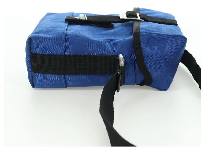 Borsa a Spalla GG Canvas Gucci Blu 643858 Auth LNZ169M - vista 4