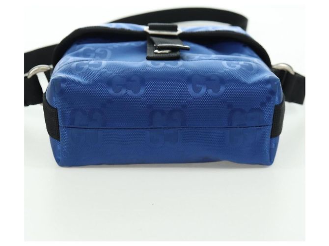 Borsa a Spalla GG Canvas Gucci Blu 643858 Auth LNZ169M - vista 5