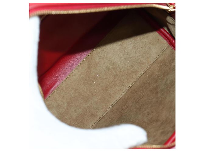 LOEWE - Amazona 21 Tasche aus rotem Leder Spirited Away von Studio Ghibli Auth 166973SM Golden - Ansicht 10