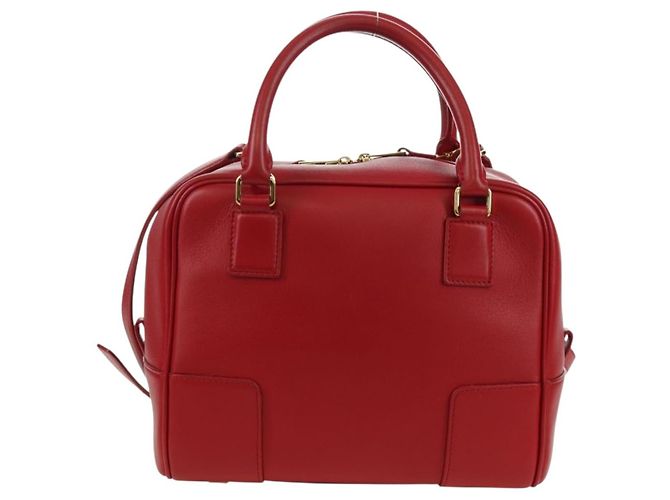 LOEWE - Amazona 21 Tasche aus rotem Leder Spirited Away von Studio Ghibli Auth 166973SM Golden - Ansicht 2