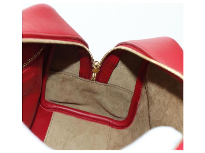 LOEWE - Amazona 21 Tasche aus rotem Leder Spirited Away von Studio Ghibli Auth 166973SM Golden - Ansicht 23