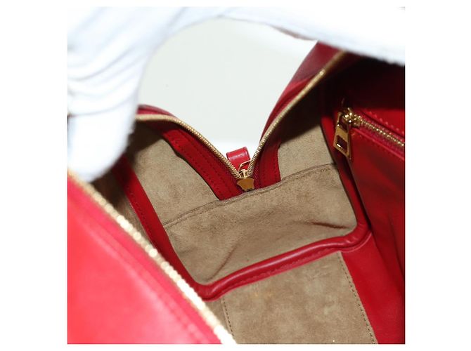 LOEWE - Amazona 21 Tasche aus rotem Leder Spirited Away von Studio Ghibli Auth 166973SM Golden - Ansicht 24