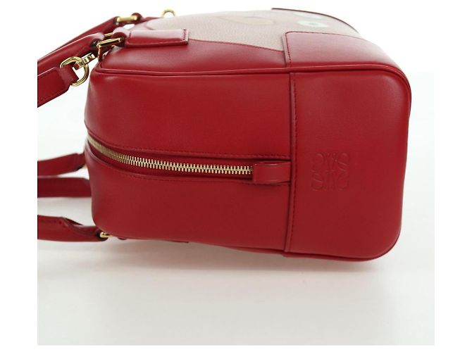 LOEWE - Amazona 21 Tasche aus rotem Leder Spirited Away von Studio Ghibli Auth 166973SM Golden - Ansicht 3