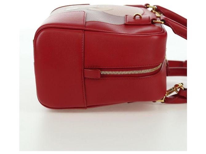 LOEWE - Amazona 21 Tasche aus rotem Leder Spirited Away von Studio Ghibli Auth 166973SM Golden - Ansicht 4