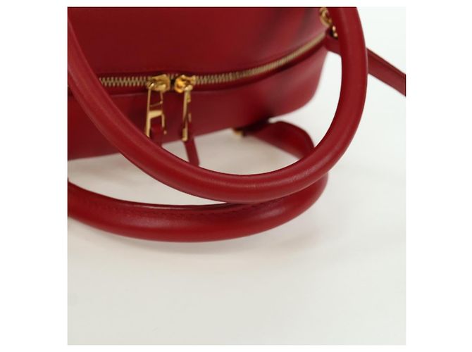 LOEWE - Amazona 21 Tasche aus rotem Leder Spirited Away von Studio Ghibli Auth 166973SM Golden - Ansicht 7