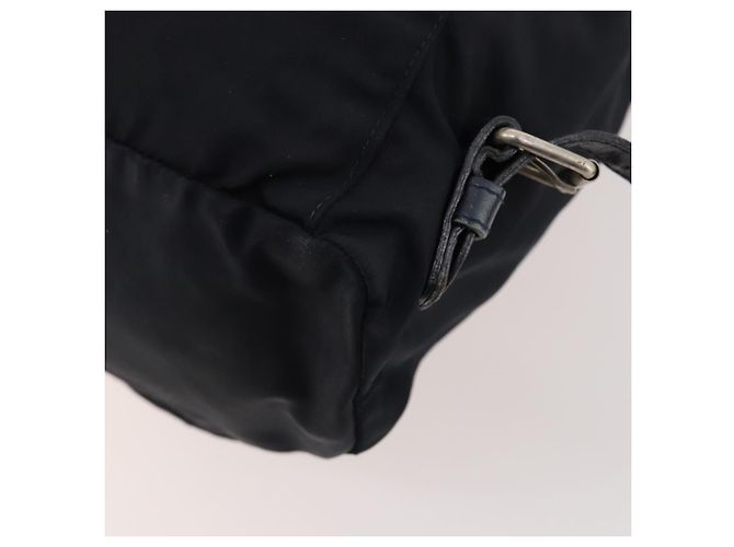 Zaino PRADA in nylon blu navy argento Auth bs33304 - vista 16