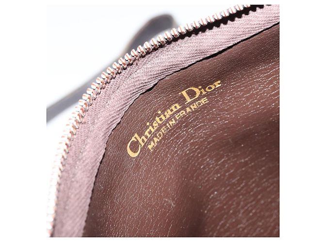 Borsa a Spalla in Tela Trotter Christian Dior Beige Auth LNZ041 - vista 10