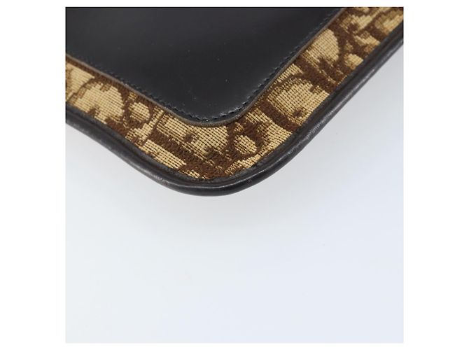 Borsa a Spalla in Tela Trotter Christian Dior Beige Auth LNZ041 - vista 15