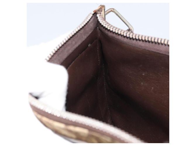 Borsa a Spalla in Tela Trotter Christian Dior Beige Auth LNZ041 - vista 19
